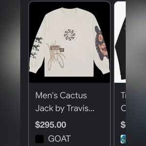 Priced to sell!!! Cactus Jack by Travis Scott long sleeve Tee. NWT size XL